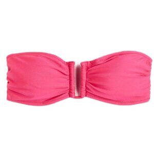 🔥2/$15🔥NWT - H&M Padded Bandeau Bikini Top, Cerise – Size 10